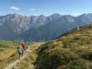 Eva-Maria und Eric am Weg 115 zwischen Starkenburger Hütte und Schönegg (25. Sept.)