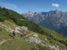 Eric und Eva-Maria am Weg 115 zwischen Starkenburger Hütte und Schönegg (25. Sept.)