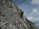 Wagendrischelhorn-Klettersteig: Axel im Ausstieg (1. Okt.)