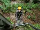 Rudolf-Decker-Klettersteig: Sabine im Einstieg