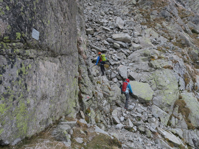 Ifinger-Südwestgrat: Axel und Martina im Einstieg