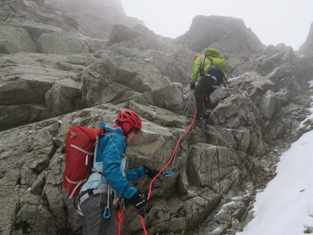 Ifinger-Südwestgrat: Martina und Axel