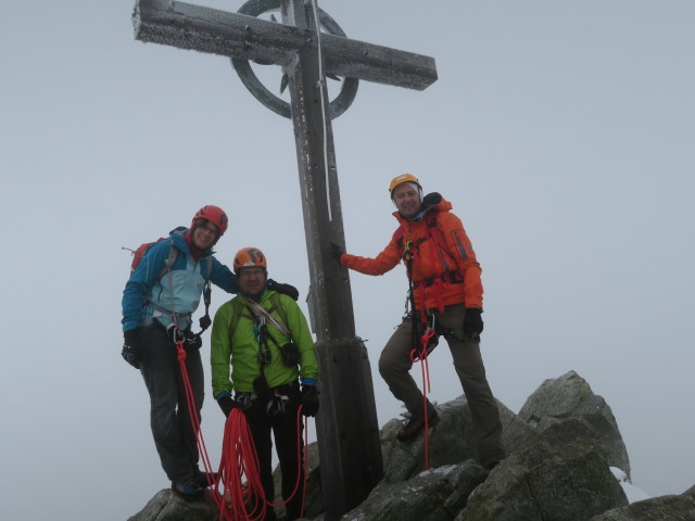 Martina, Axel und ich am Großen Ifinger, 2.581 m