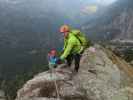 Heini-Holzer-Klettersteig: Martina und Axel am Geistergrat