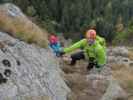 Heini-Holzer-Klettersteig: Martina und Axel im Steilaufschwung