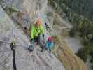 Heini-Holzer-Klettersteig: Axel und Martina im Steilaufschwung