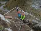 Heini-Holzer-Klettersteig: Martina und Axel im Einstieg