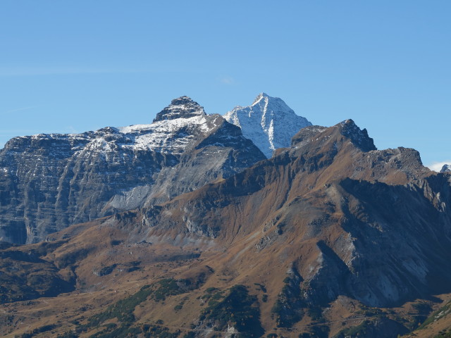 Kirchdachspitze und Habicht vom Blaser aus (29. Okt.)