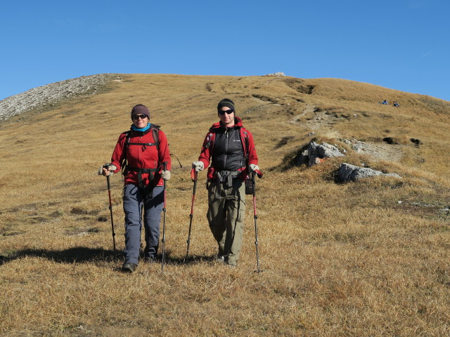 Gudrun und Christoph zwischen Blaser und Blaserhütte (29. Okt.)