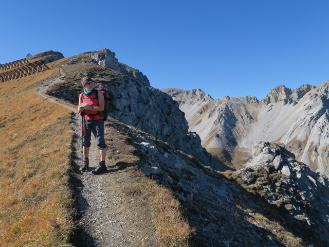 Gudrun zwischen Kalbenjochmähder und Peilspitze (29. Okt.)