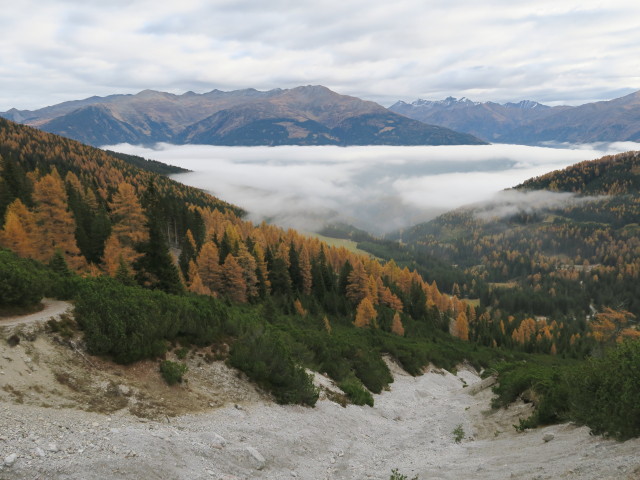 vom Serles-Panoramaweg Richtung Nordosten (30. Okt.)