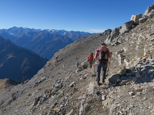 Christoph und Gudrun zwischen Kesselspitze und Kampl (31. Okt.)