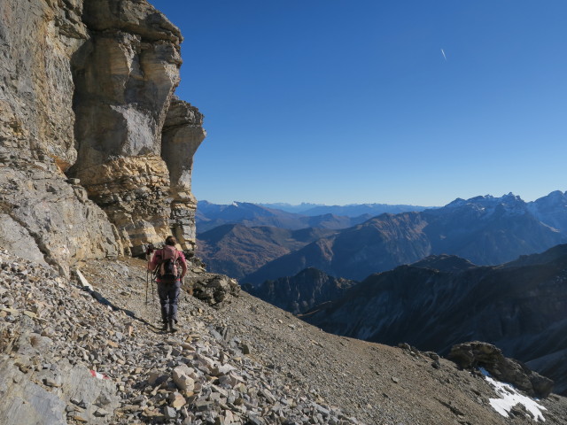 Gudrun zwischen Kesselspitze und Kampl (31. Okt.)