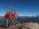 Christoph, Gudrun und ich auf der Kesselspitze, 2.728 m (31. Okt.)