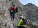 Königschusswand-Klettersteig: Josef und Susanne im Einstieg