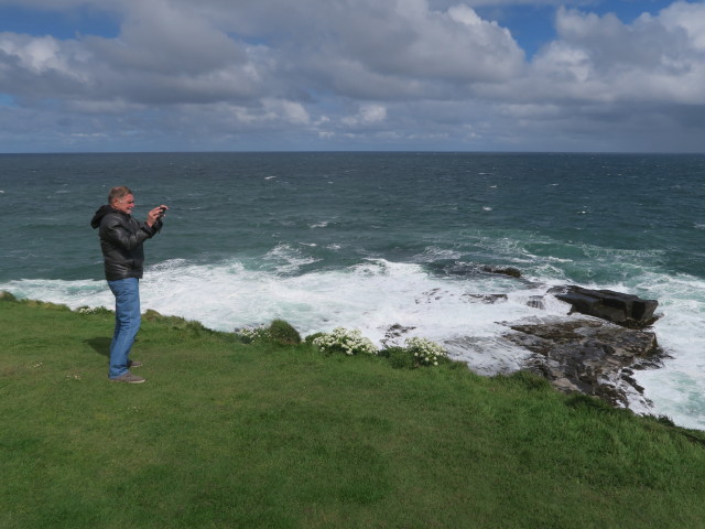 Papa in der Curio Bay (17. Nov.)