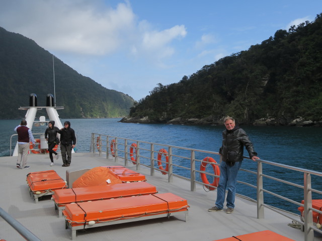 Papa am Milford Sound (19. Nov.)