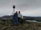 Papa und ich am Mount John, 1029 m (14. Nov.)