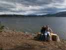 Papa und ich beim Lake Te Anau (18. Nov.)