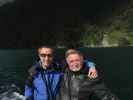 Papa und ich am Milford Sound (19. Nov.)