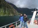 Ich und Papa am Milford Sound (19. Nov.)