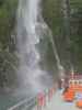 Stirling Falls vom Milford Sound aus (19. Nov.)