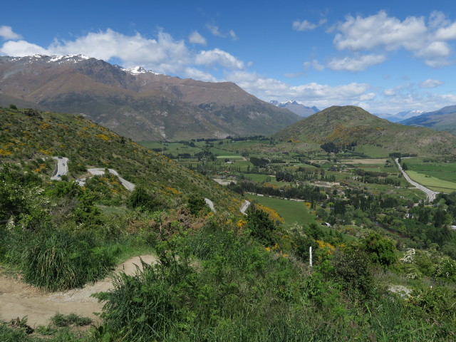 Arrow River Valley von der Crown Range Road aus (20. Nov.)