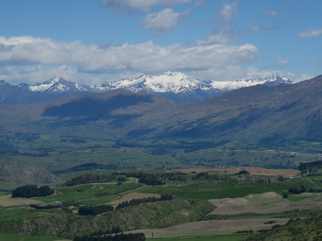 vom Crown Range Saddle Richtung Südwesten (20. Nov.)