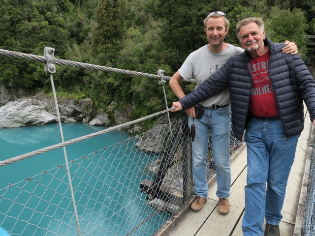 Ich und Papa in der Hokitika Gorge (22. Nov.)