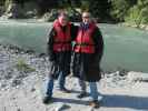 Papa und ich beim Shotover River bei Arthurs Point (20. Nov.)