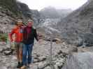 Ich und Papa am Fox Glacier Lookout im Westland Tai Poutini National Park (21. Nov.)