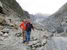 Ich und Papa am Fox Glacier Lookout im Westland Tai Poutini National Park (21. Nov.)