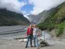 Papa und ich am Franz Josef Glacier Valley Walk im Westland Tai Poutini National Park (22. Nov.)