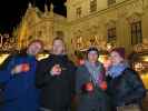 Ich, Thomas, Kathrin und Lauren im Weihnachtsdorf Schloss Belvedere