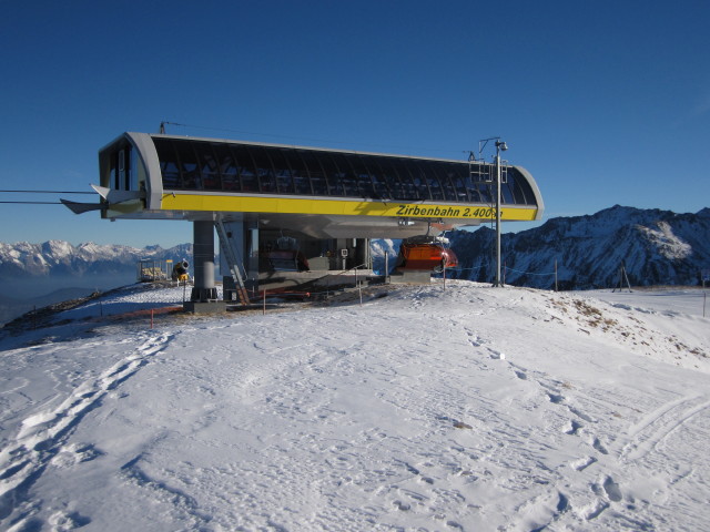 Bergstation der Zirbenbahn, 2.391 m (3. Dez.)