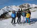 Cornelia, ich, Christina, Angelika, Ylvie bei der Bergstation der Zentralbahn, 1.997 m