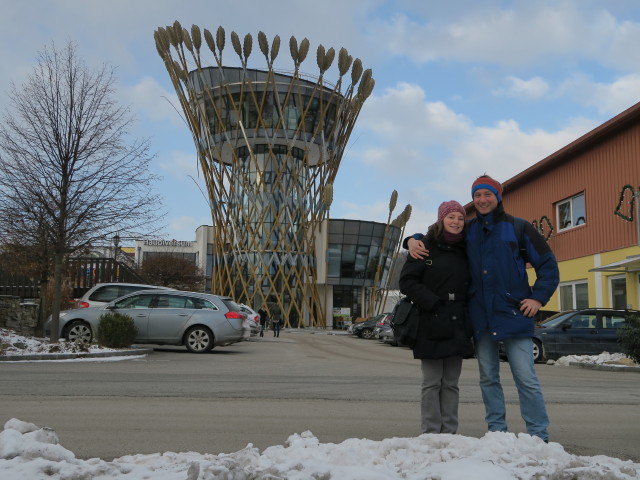 Sabine und ich beim Haubiversum