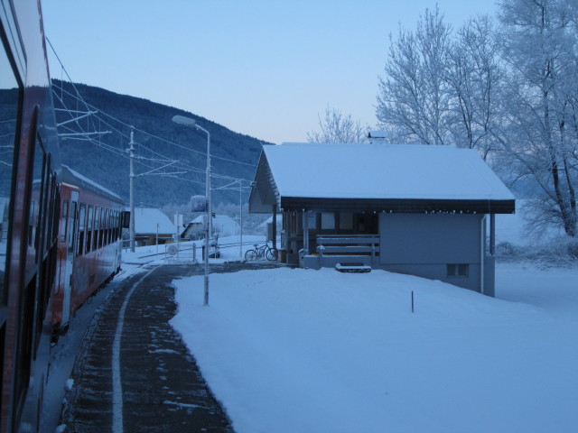 Haltestelle Tiffen, 520 m (14. Jän.)