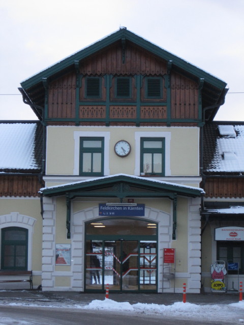 Bahnhof Feldkirchen in Kärnten, 547 m (15. Jän.)