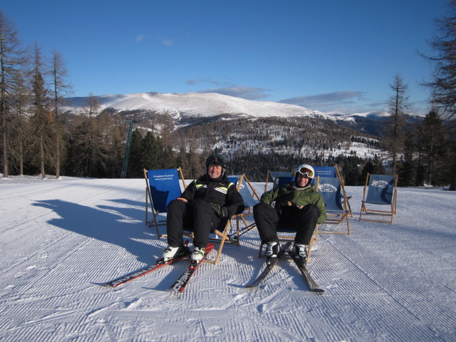 Ich und David auf der Stoichartabfahrt