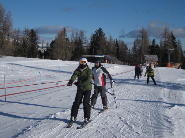 David im Verbindungslift