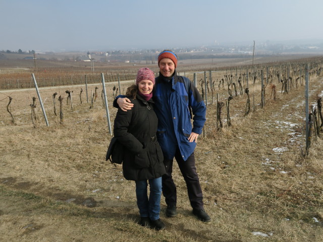 Sabine und ich am 1. Wiener Wasserleitungsweg