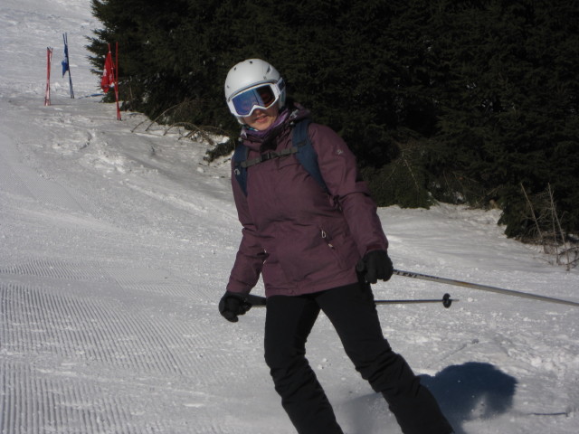 Sabine auf der Abfahrt Lange Mulde