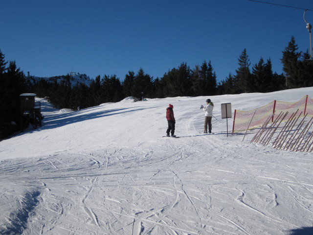 bei der Bergstation des Schneidlifts