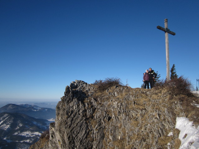 Sabine und ich am Unterberg, 1.342 m