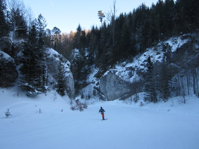 Talabfahrt in der Heuriss-Klamm