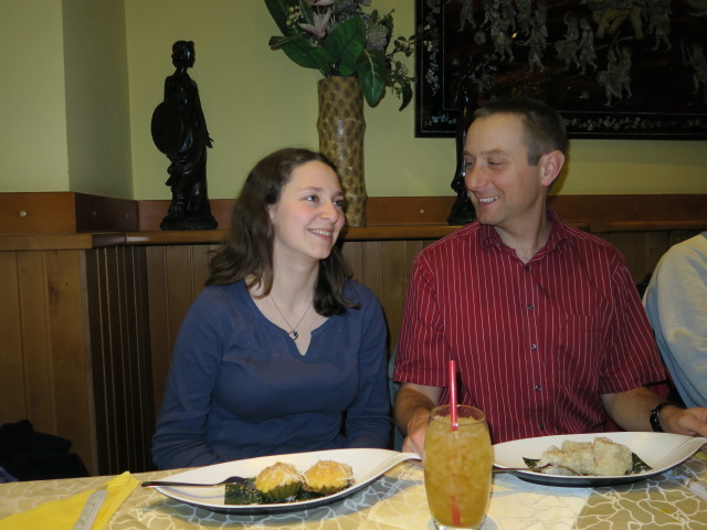 Sabine und ich im 'Saigon'