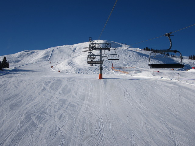 Hanglalm-Abfahrt von der Hanglalmbahn aus