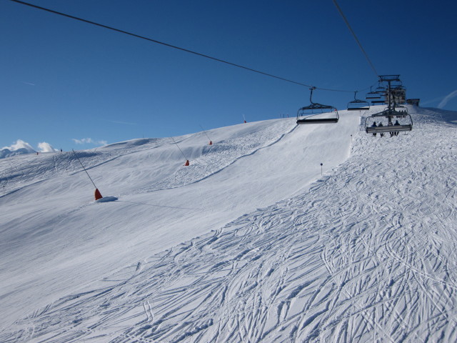Hartkaser-Abfahrt von der Hartkaserbahn aus