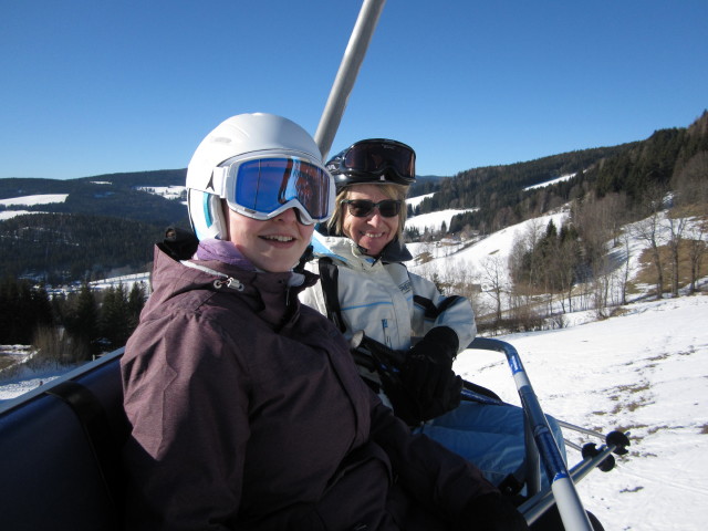 Sabine und Mama im Hauereck-Jet